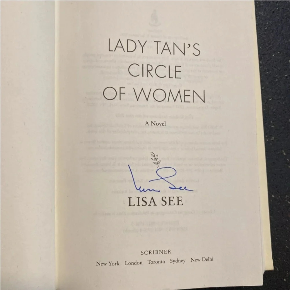 Lady Tan's Circle Of Women by Lisa See SIGNED  (2023, Hardcover) No cover